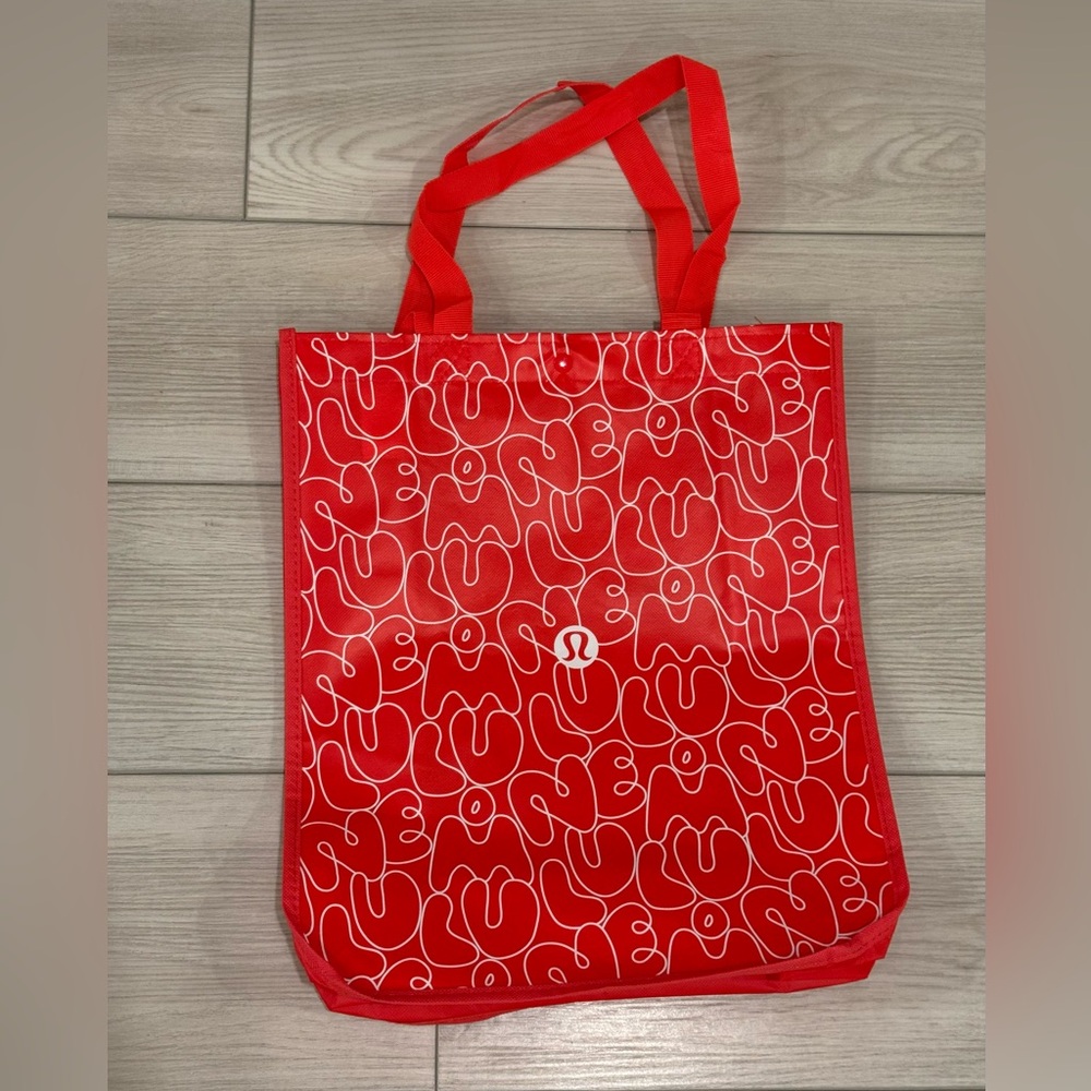 Lululemon Athletica Reusable Shopping Bag Red Large